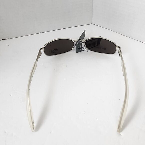 NYS Collection Sunglasses 4220 Cat 3 Blue Reflective Lenses Silvertone Frame - Picture 16 of 16